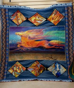 Horse 15 Quilt Bedding Set Bedroom Decor, Gifts for Family