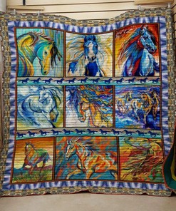 Horse 16 Quilt Bedding Set Bedroom Decor, Gifts for Family