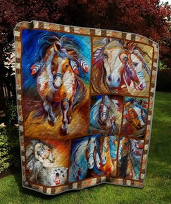 Horse 27 Quilt Bedding Set Bedroom Decor, Gifts for Family