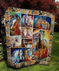 Horse 29 Quilt Bedding Set Bedroom Decor, Gifts for Family