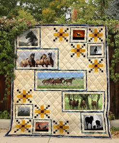 Horse Quilt Bedding Set Bedroom Decor, Gifts for Family