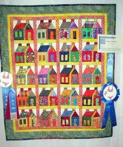 Houses Quilt Bedding Set Bedroom Decor, Gifts for Family