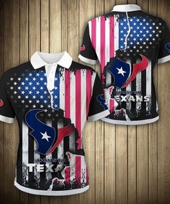 Houston Texans American Flag Polo Shirt