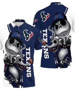 Houston Texans Jack Skellington And Zero Polo Shirt