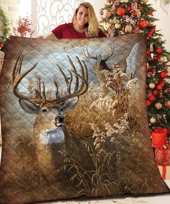 Hunting Deer Quilt Bedding Set - Great for Hunting Enthusiasts and Family Gifts