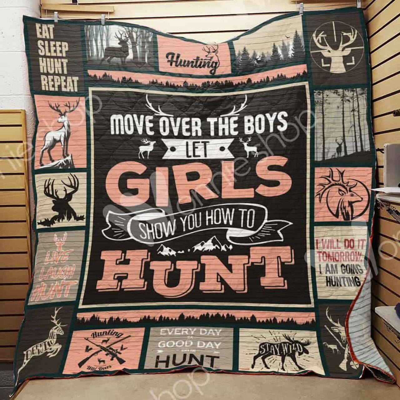 Hunting Girl Quilt Bedding Set - Personalize Your Bedroom Decor and Gifts for Family