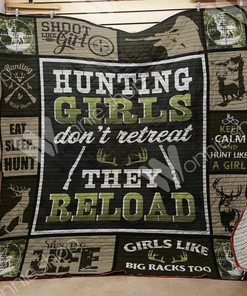 Hunting Girl Quilt Blanket - Great for Bedroom Decor and Family Gifts