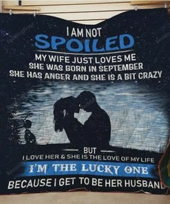 Husband And Wife My Wife Just Loves Me Quilt Bedding Set Blanket Wedding ValentineS Day
