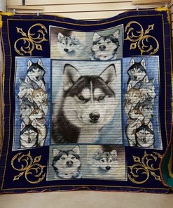 Husky Royal Husky Personalized Quilt Blanket Bedding Set for Home Decoration and Gifts for Family