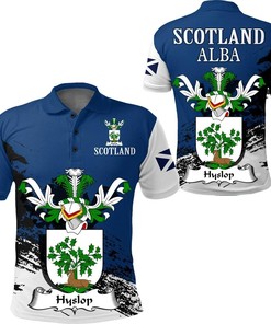 Hyslop Scottish Family Crest Scotland Special Polo Shirt - Golf Shirt