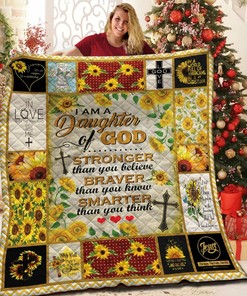 I Am A Daughter Ood Sunwer Personalized Quilt Bedding Set - Ideal Gifts for Family and Hobby
