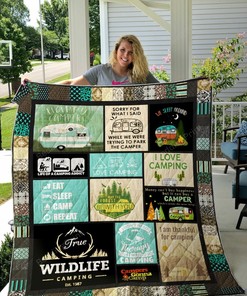 I Am Thankful For Camping Quilt Bedding Set Blanket