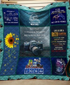 I Love Photography Love Camera Quilt Bedding Set Blanket Bedroom Decor, Gifts for Family