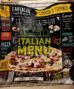 I Love Pizza Quilt Bedding Set - Ideal for Foodie Bedroom Decor and Family Gifts