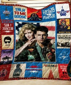 Iconic Top Gun Movie Quilt Bedding Set Blanket - Perfect for Home Decor and Gifts for Fans