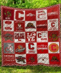 Ideal Ncaa Cornell Big Red Bedding Set Quilt Blanket - Gifts for Fans & Bedroom Decor