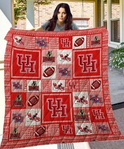 Ideal Ncaa Houston Cougars Bedding Set Quilt Blanket - Gifts for Fans & Bedroom Decor