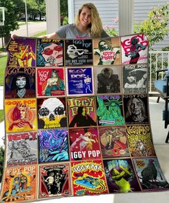 Iggy Pop Custom Quilt Bedding Set Blanket Perfect for Home Decoration and Family Gifts