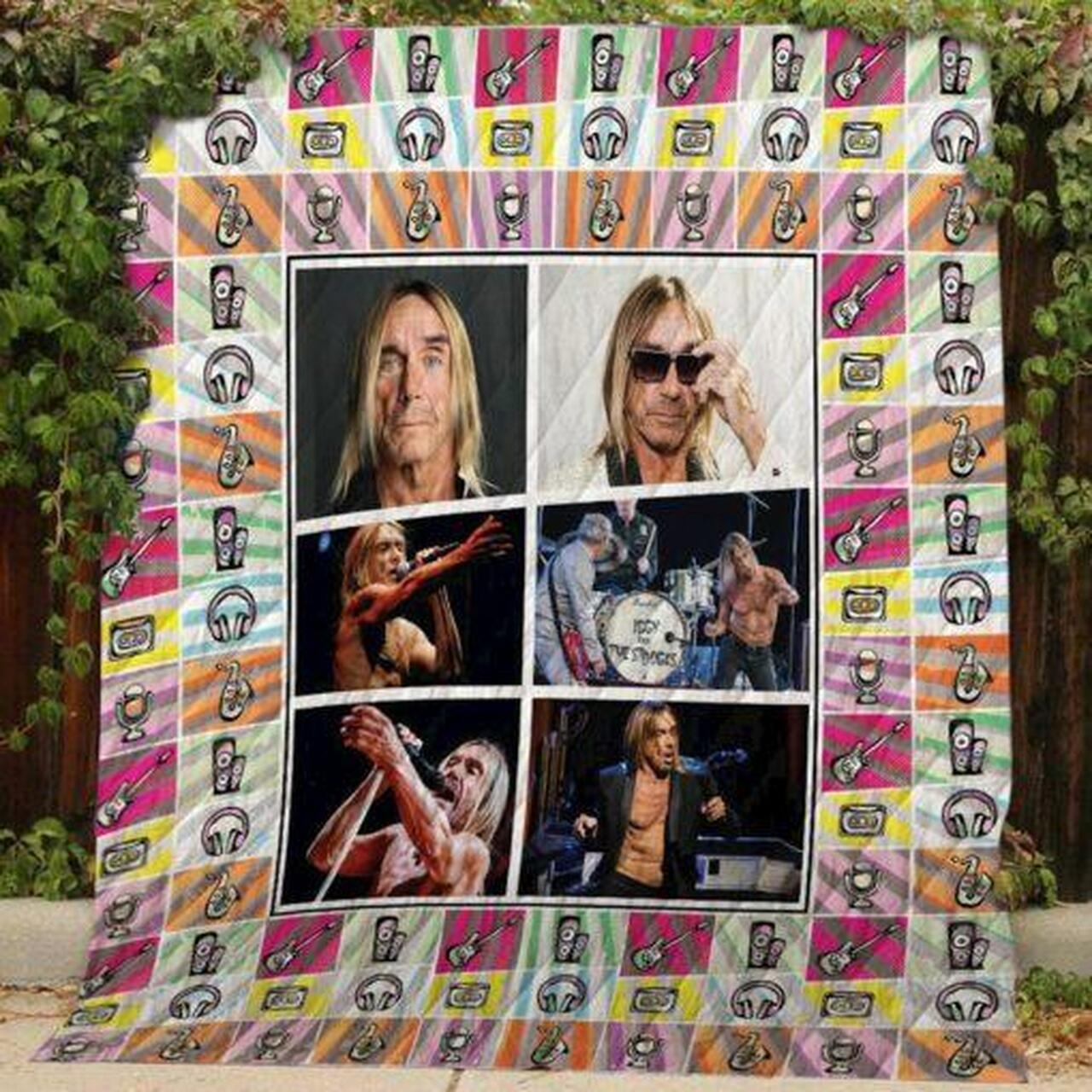 Iggy Pop Quilt Bedding Set Bedroom Decor, Gifts for Family
