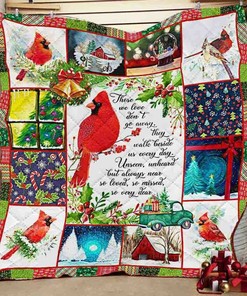 In Loving Memory Christmas Personalized Quilt Bedding Set - Great for Bedroom Decoration