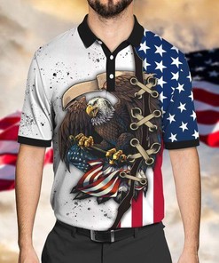 Independence Day Eagle Patriot Polo Shirt