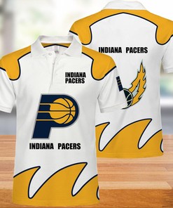 Indiana Pacers Button Up Polo Shirt