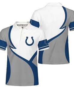 Indianapolis Colts Button Up Polo Shirt Gifts for Fans
