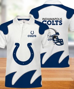 Indianapolis Colts Polo Shirts White Gifts for Fans