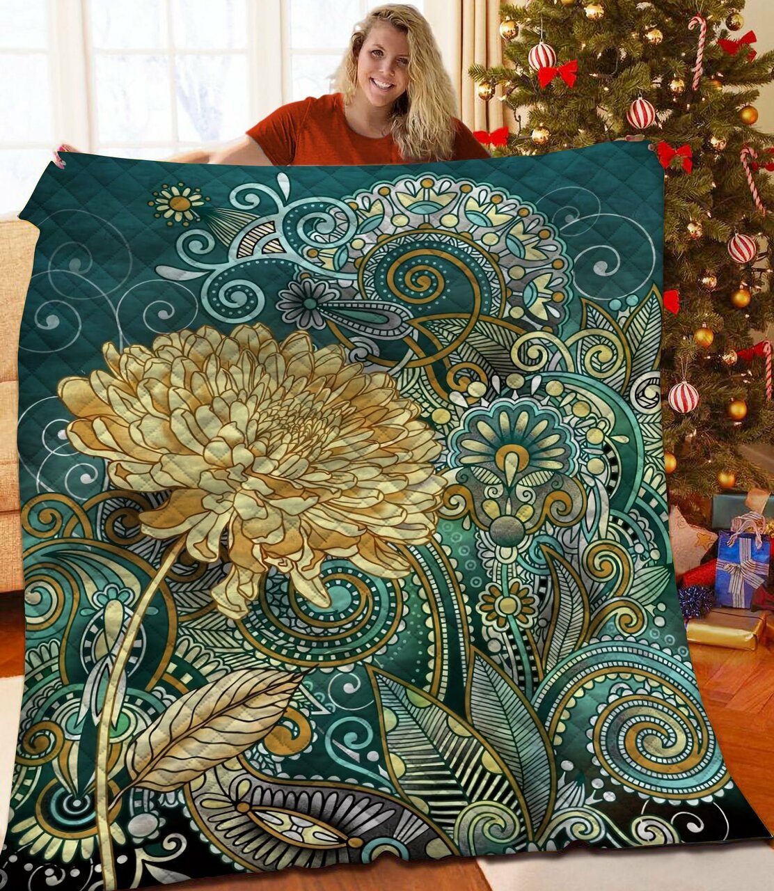 Inspired Quilt Bedding Set Bedroom Decor, Gifts for Family
