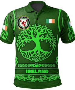 Ireland Clothing - House of FOX Irish Family Crest Polo Shirt - Symbol of Celtic