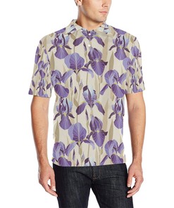 Iris Pattern Print Design Ir02 Men Polo Shirt