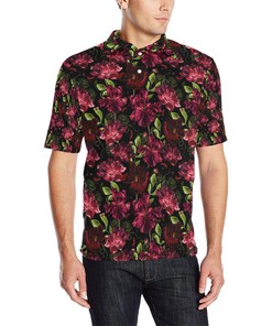 Iris Pattern Print Design Ir03 Men Polo Shirt