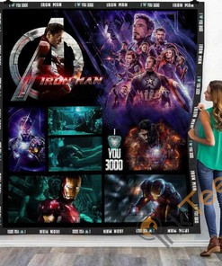 IronMan 3 Quilt Blanket Bedding Set for Home Decoration, Great for Bedroom Decor and Family Gifts