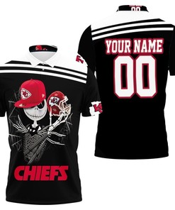 Jack Skellington Keeps Kansas City Chiefs Nfl Fan 3D Personalized Polo Shirt for Fans