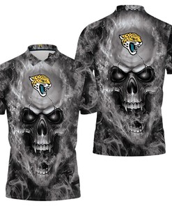 Jacksonville Jaguars Nfl Fans Skull Polo Shirt