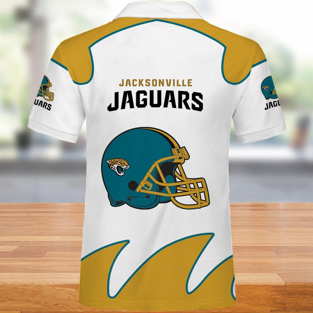 Jacksonville Jaguars Polo Shirts White - Image 2