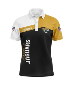 Jacksonville Jaguars Women's Button Up Polo Shirt