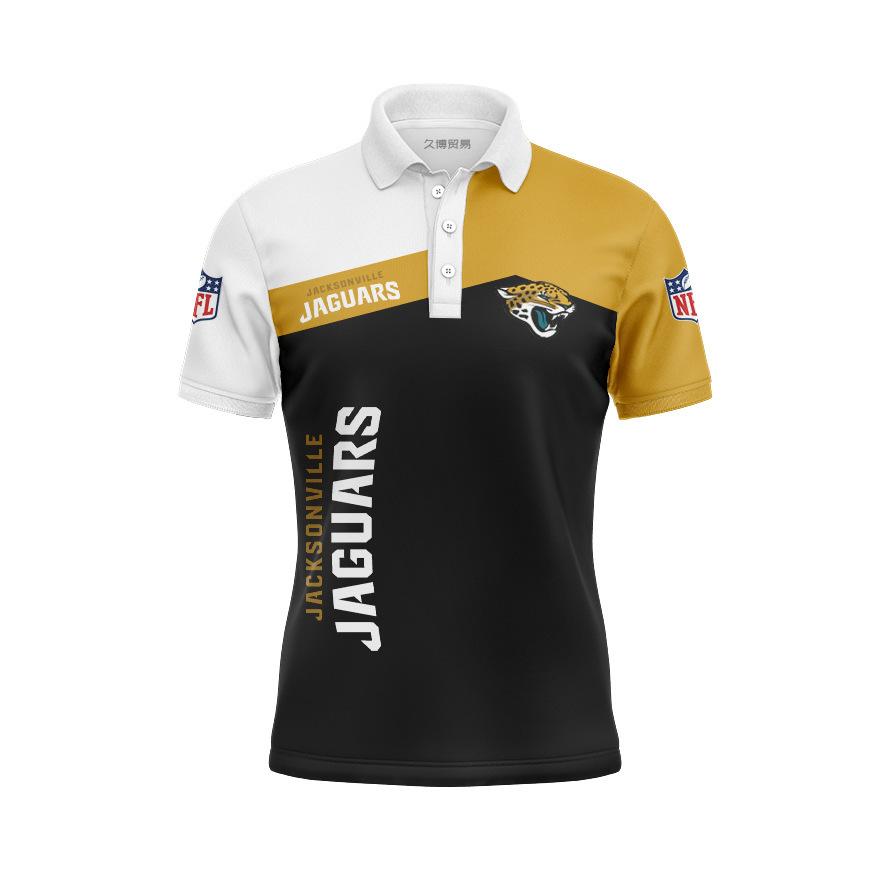 Jacksonville Jaguars Women's Button Up Polo Shirt