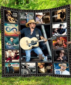 Jason Aldean Quilt Bedding Set - Great for Country Music Fans and Family Gifts