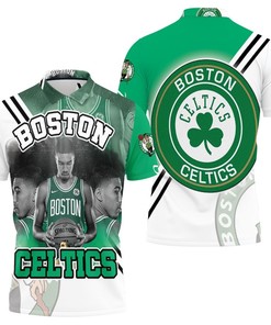 Jayson Tatum 0 Boston Celtics Signature Polo Shirt