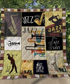 Jazz Is Saxy Personalized Quilt Bedding Set - Perfect Bedroom Decor and Family Gift