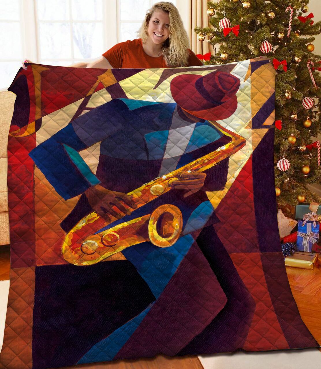 Jazz Quilt Bedding Set Bedroom Decor, Gifts for Family