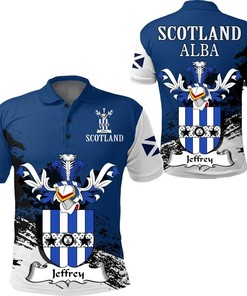 Jeffrey Scottish Family Crest Scotland Special Polo Shirt - Golf Shirt