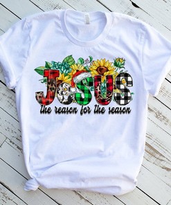 Jesus Christmas T-Shirt - Faith Merry Christmas Tee Design