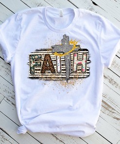 Jesus Cross T-Shirt Design - Faith Church Love Like Jesus Print Tee
