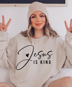Jesus Is King Christian T-Shirt, Bible Verse Tee, Religious Shirt