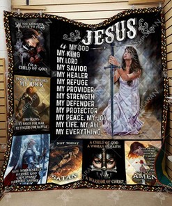 Jesus Is My Everything Knight Templar Quilt Bedding Set Blanket Bedroom Decor, Gifts for Family