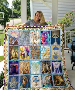Jewish Culture Quilt Bedding Set Blanket Gifts For Jewish Culture Lover