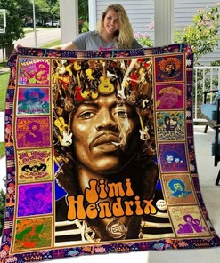 Jimi Hendrix Personalized Quilt Bedding Set - Great for Bedroom Decoration and Family Gifts