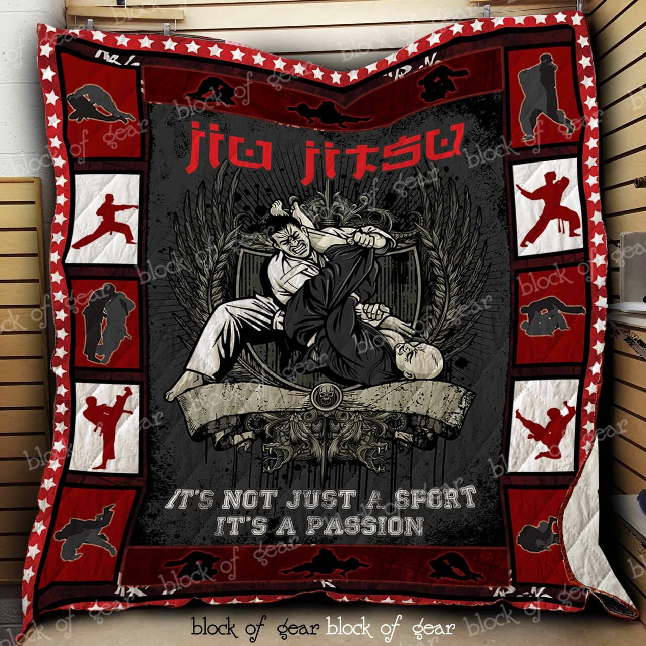 Jiu Jitsu Quilt Bedding Set Bedroom Decor, Gifts for Family